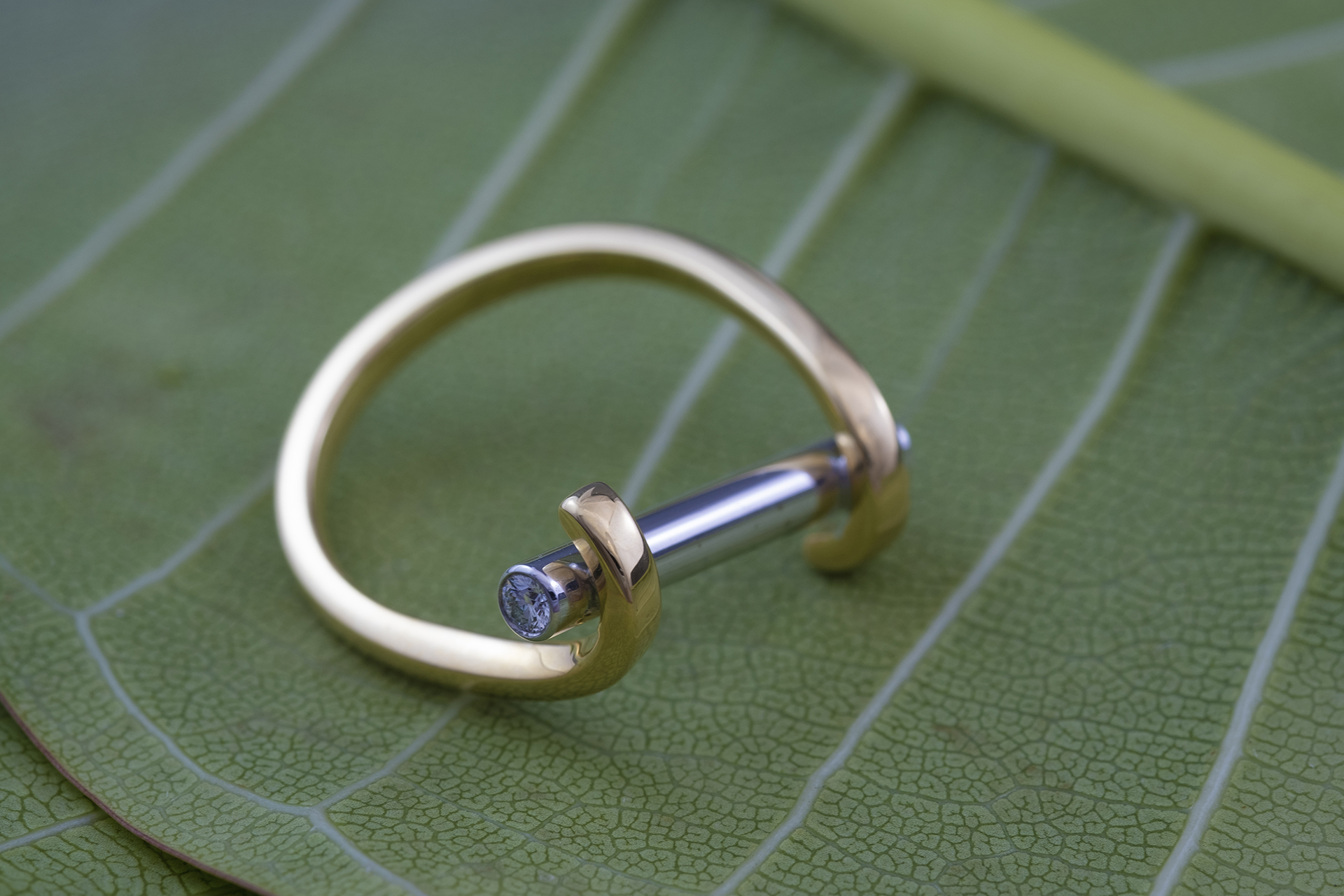 Gold Bar Ring
