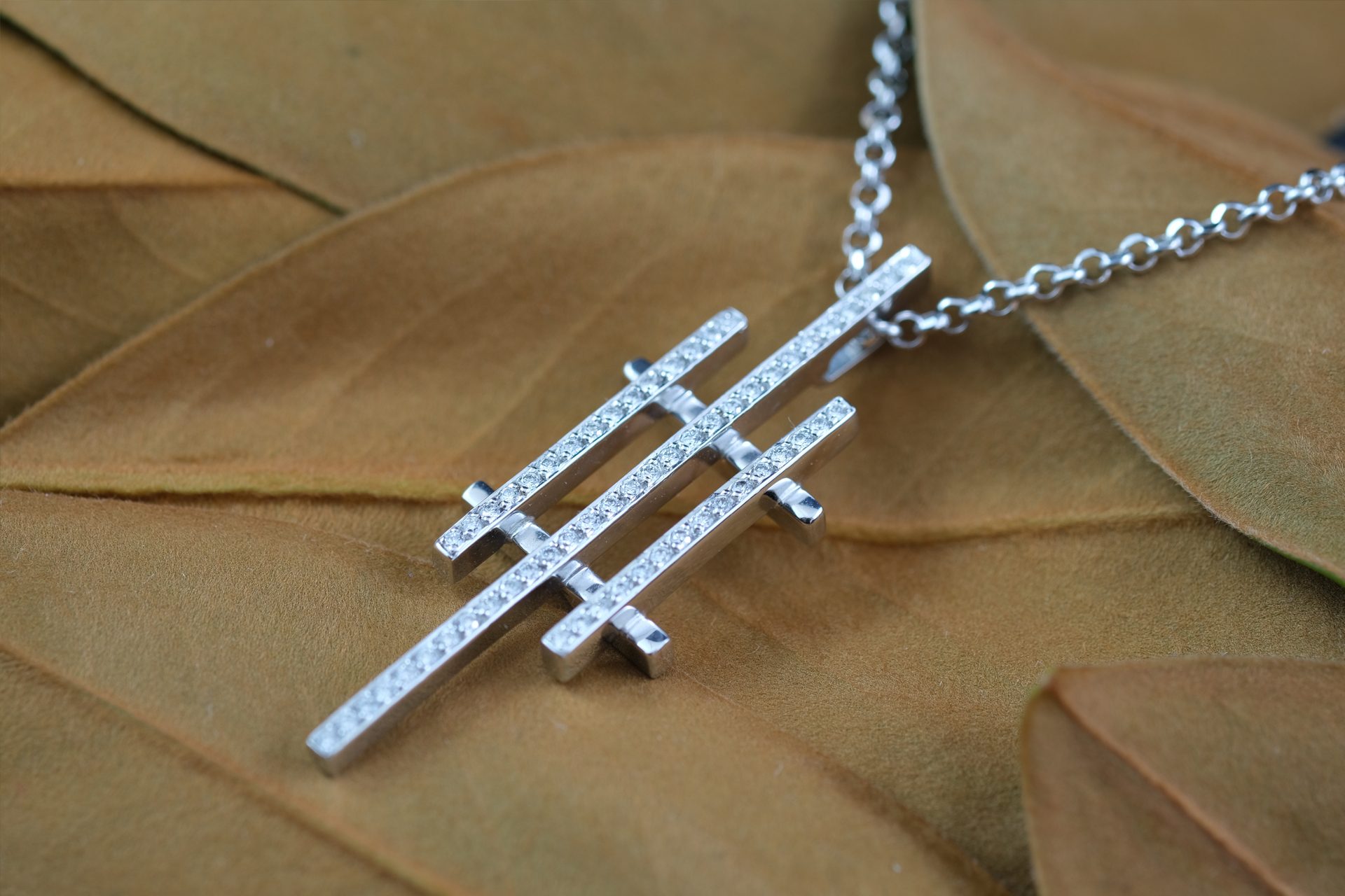 Diamond Lattice Pendant