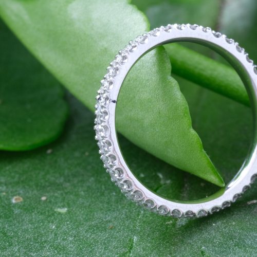 Full Circle All Round Diamond Set Wedding Ring